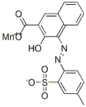 manganese 3-hydroxy-4-[(4-methyl-2-sulphonatophenyl)azo]-2-naphthoate 结构式