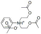 bis(2-acetoxyethyl)phenylammonium acetate 结构式