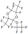 2,2,3,5,6-pentafluoro-5-(pentafluoroethoxy)-3,6-bis(trifluoromethyl)-1,4-dioxane 结构式