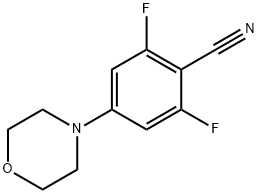 2,6-二氟-4-吗啉代苯甲腈 结构式