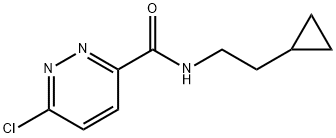 6-氯-N-(2-环丙基乙基)哒嗪-3-甲酰胺 结构式