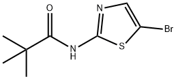 Propanamide,  N-(5-bromo-2-thiazolyl)-2,2-dimethyl- 结构式