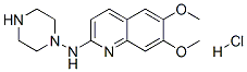 2-哌嗪基-4-氨基-6,7-二甲氧基喹唑啉盐酸盐 结构式