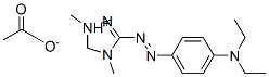 3-[[4-(diethylamino)phenyl]azo]-1,4-dimethyl-1H-1,2,4-triazolium acetate 结构式