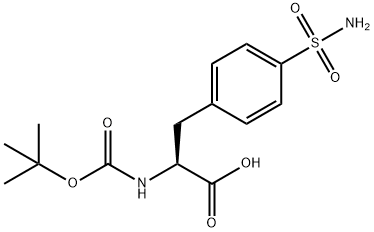 4-(AMINOSULFONYL)-N-BOC-L-PHENYLALANINE 结构式