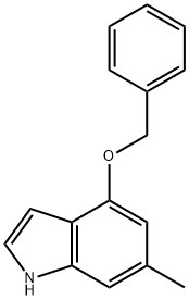 4-(苄氧基)-6-甲基-1H-吲哚 结构式