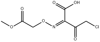 2-甲氧基甲酰甲氧基亚氨基-4-氯-3-氧代丁酸 结构式