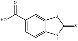 2-巯基苯并[D]噻唑-6-甲酸 结构式