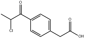 4-(2-氯丙酰)苯乙酸 结构式