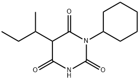 5-sec-Butyl-5-cyclohexylbarbituric acid 结构式