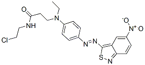 N-(2-chloroethyl)-3-[ethyl[4-[(5-nitro-2,1-benzisothiazol-3-yl)azo]phenyl]amino]propionamide 结构式