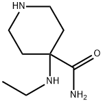 4-(乙氨基)-4-哌啶甲酰胺 结构式