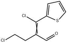 4-chloro-2-(chloro-2-thienylmethylene)butyraldehyde 结构式