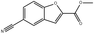 METHYL 5-CYANOBENZOFURAN-2-CARBOXYLATE 结构式