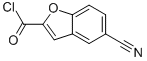 2-Benzofurancarbonyl chloride, 5-cyano- (9CI) 结构式