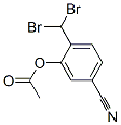 Benzonitrile, 3-(acetyloxy)-4-(dibromomethyl)- 结构式