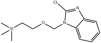 2-Chloro-1-[[2-(triMethylsilanyl)ethoxy]Methyl]-benziMidazole 结构式