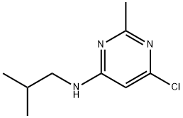 6-氯-N-异丁基-2-甲基嘧啶-4-胺 结构式