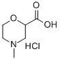 4 - 甲基 - 吗啉-2 - 羧酸盐酸盐 结构式
