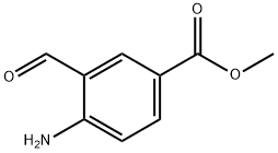 4-氨基-3-甲酰基苯甲酸甲酯 结构式