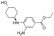 Benzoic acid, 3-aMino-4-[(trans-4-hydroxycyclohexyl)aMino]-, ethyl ester 结构式
