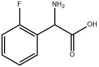 2-氟-DL-Α-苯基甘氨酸 结构式