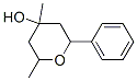 tetrahydro-2,4-dimethyl-6-phenyl-2H-pyran-4-ol 结构式