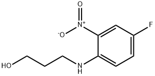 3-((4-氟-2-硝基苯基)氨基)丙烷-1-醇 结构式