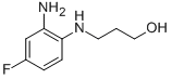 3-[(2-amino-4-fluorophenyl)amino]propan-1-ol 结构式