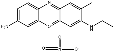 7-amino-3-(ethylamino)-2-methylphenoxazin-5-ium nitrate 结构式