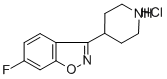 6-氟-3-哌啶-4-基-1,2-苯并异唑盐酸盐 结构式