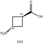反式-3-氨基环丁烷羧酸盐酸盐 结构式