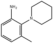 3-甲基-2-(1-哌啶基)苯胺 结构式