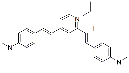 2,4-bis[2-[4-(dimethylamino)phenyl]vinyl]-1-ethylpyridinium iodide