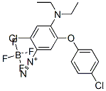 2-chloro-5-(4-chlorophenoxy)-4-diethylaminobenzenediazonium tetrafluoroborate 结构式