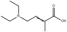 4-(diethylamino)-2-methyl-2-butenoic acid 结构式