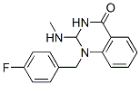 1-[(4-fluorophenyl)methyl]-2,3-dihydro-2-(methylamino)quinazolin-4(1H)-one 结构式