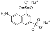 7-氨基-1,3-萘二磺酸 结构式
