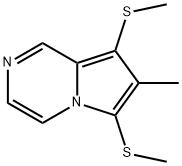 7-methyl-6,8-bis(methylthio)pyrrolo(1,2-a)pyrazine 结构式