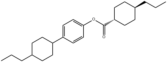 4-(TRANS-4-PROPYLCYCLOHEXYL)-PHENYL TRANS-4-PROPYLCYCLOHEXANECARBOXYLATE 结构式