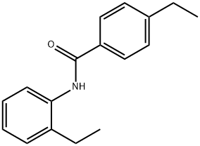4-ethyl-N-(2-ethylphenyl)benzamide 结构式