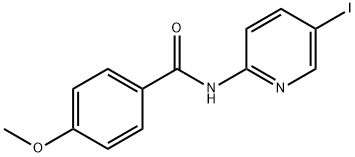 N-(5-IODO-2-PYRIDINYL)-4-METHOXY-BENZAMIDE 结构式