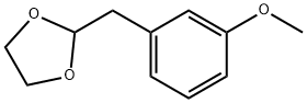 2-(3-甲氧基苄基)-1,3-二氧戊环 结构式