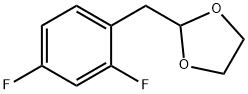 2-(2,4-二氟苄基)-1,3-二氧戊环 结构式