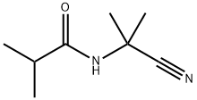 N-(2-氰基-2-丙基)-2-甲基丙酰胺 结构式