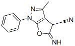 1H-Furo[2,3-c]pyrazole-4-carbonitrile,  4,5-dihydro-5-imino-3-methyl-1-phenyl- 结构式