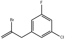 1-(2-溴烯丙基)-3-氯-5-氟苯 结构式