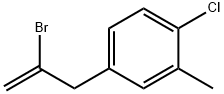 4-(2-溴烯丙基)-1-氯-2-甲基苯 结构式