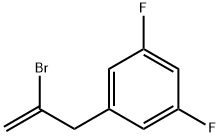 2-BROMO-3-(3,5-DIFLUOROPHENYL)-1-PROPENE 结构式