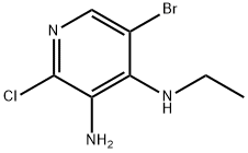 5-溴-2-氯-N3-乙基吡啶-3,4-二胺 结构式